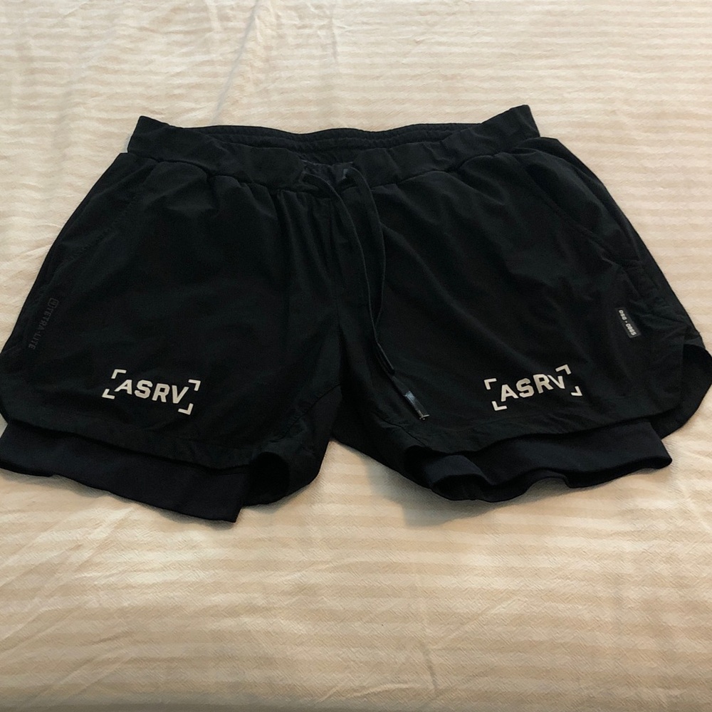 ASRV 2-in-1 Athletic Shorts with Inner Brief